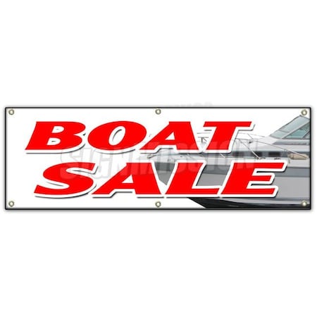 Signmission BOAT SALE BANNER SIGN new used sailboats powerboats service financing B-72 Boat Sale